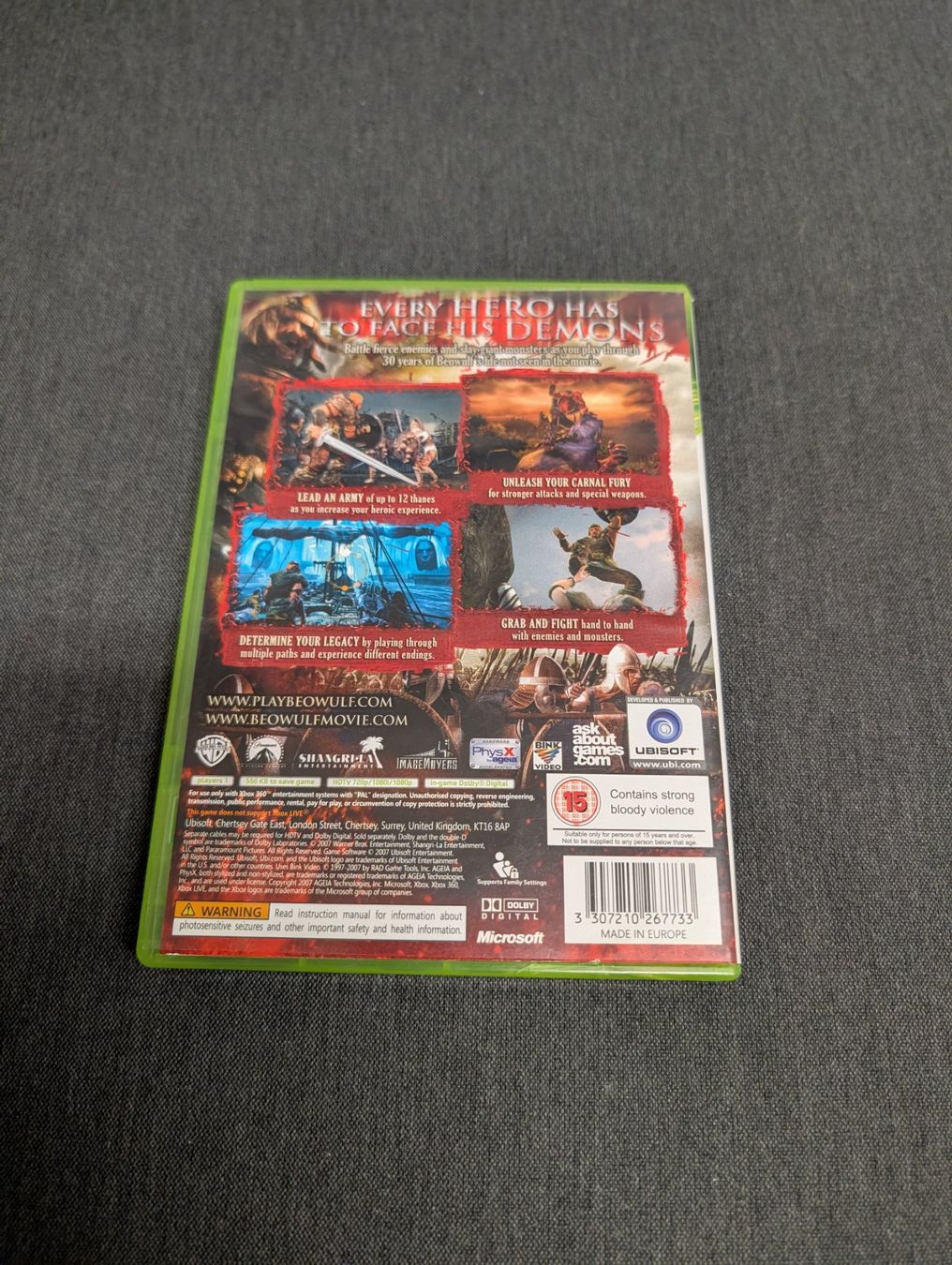 Jeux: Beowulf the game Microsoft Xbox 360 – D'occasion à Giubiasco par Ticinerd 1