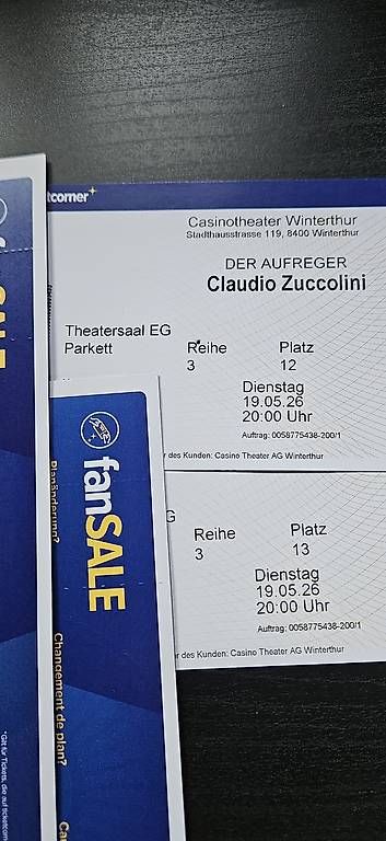 Biglietti: Claudio Zuccolini  – Usato da Paspels venduto da sasaz13