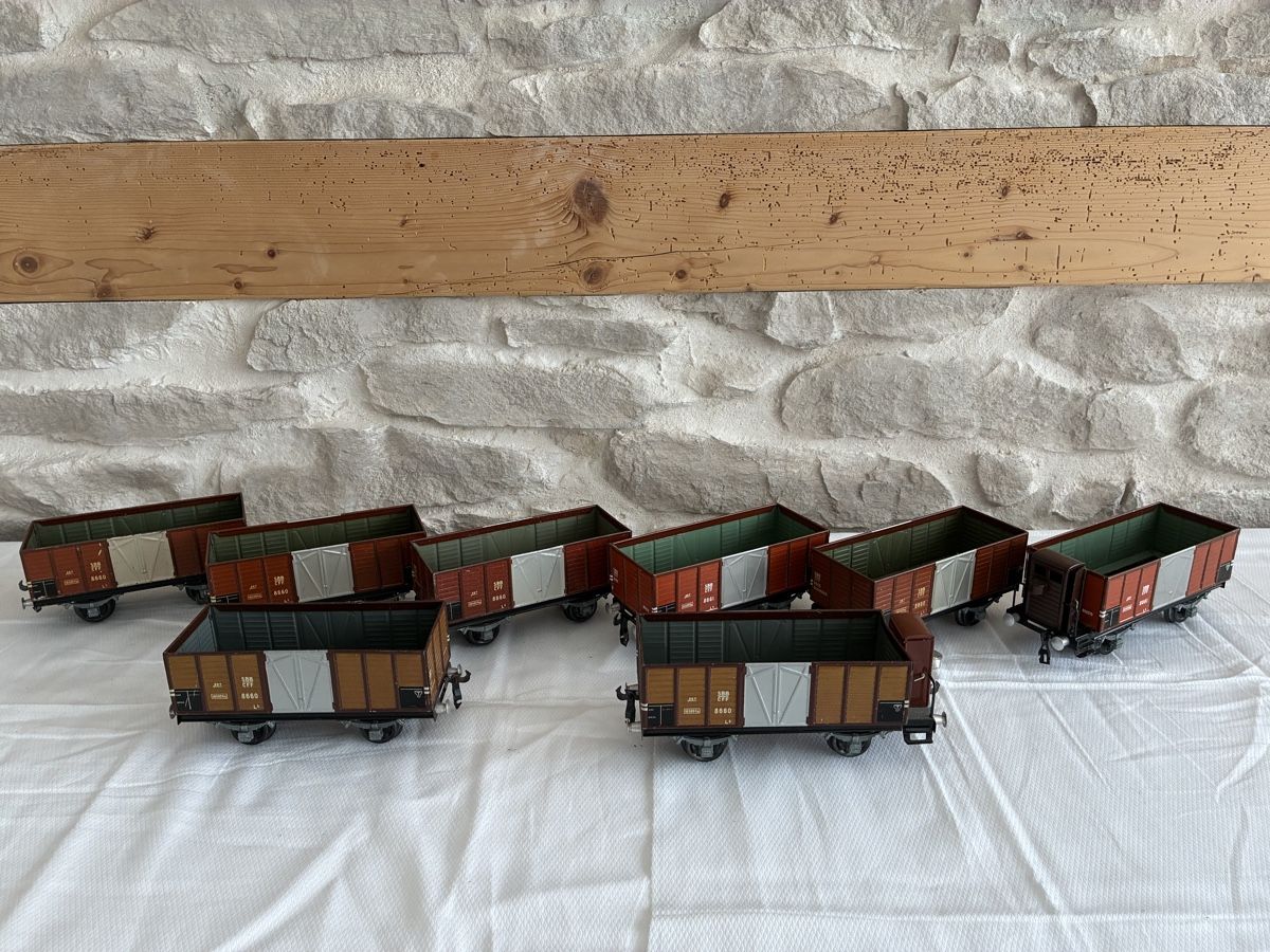Buco Modellini di ferrovie: Güterwagen Buco SBB CFF Set 8 Stk. – Usato da Buchs AG venduto da sasami01