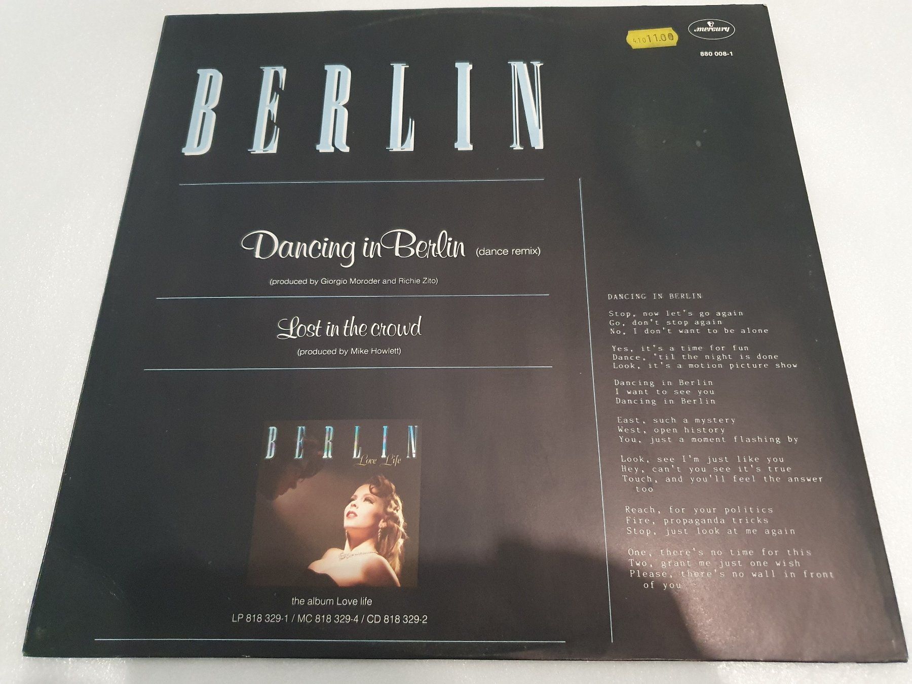 Schallplatten: Berlin – Dancing In Berlin (Dance Remix) – Gebraucht aus Uster von Vinyl-Leidenschaft 1