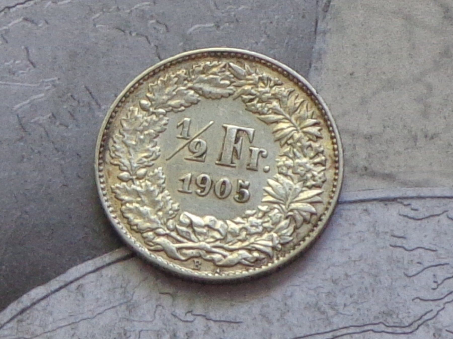 Alle Münzen: 1/2 Fr. 1905 B - Superbe VZ+ – Gebraucht aus Pully von UCA01