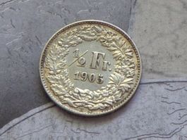 1/2 Fr. 1905 B - Superbe VZ+