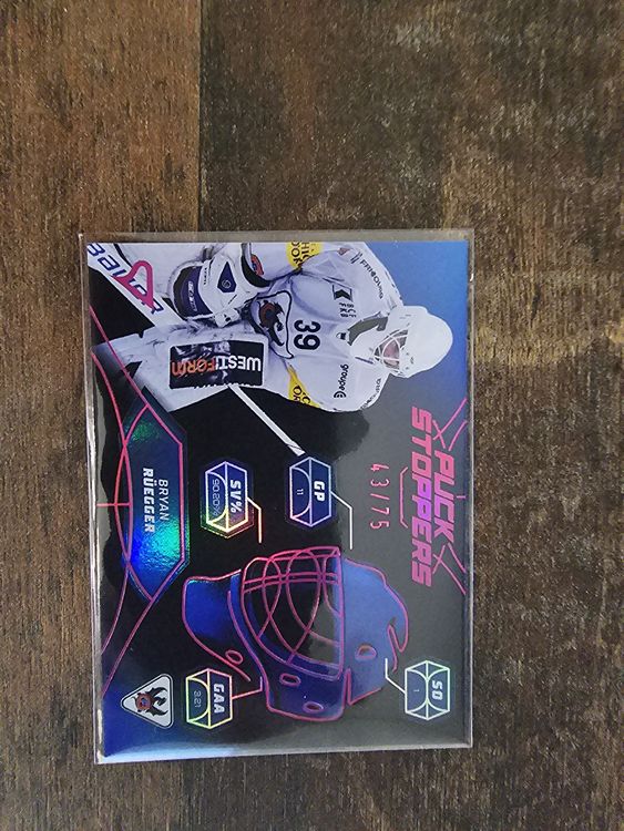 Bryan Rüegger Puck Stoppers Sportzoo 43/75 Fribourg-Gotteron (Neu ...