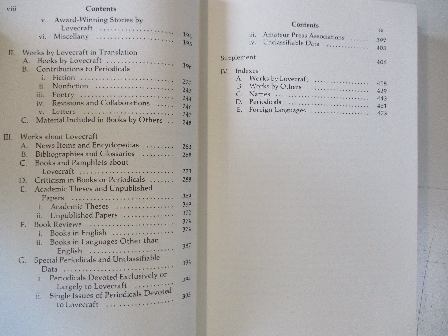 Libri: H.P. LOVECRAFT AN ANNOTATED BIBLIOGRAPHY JOSHI BUCH 1981 – Usato da Zürich venduto da edi_9xtw 5