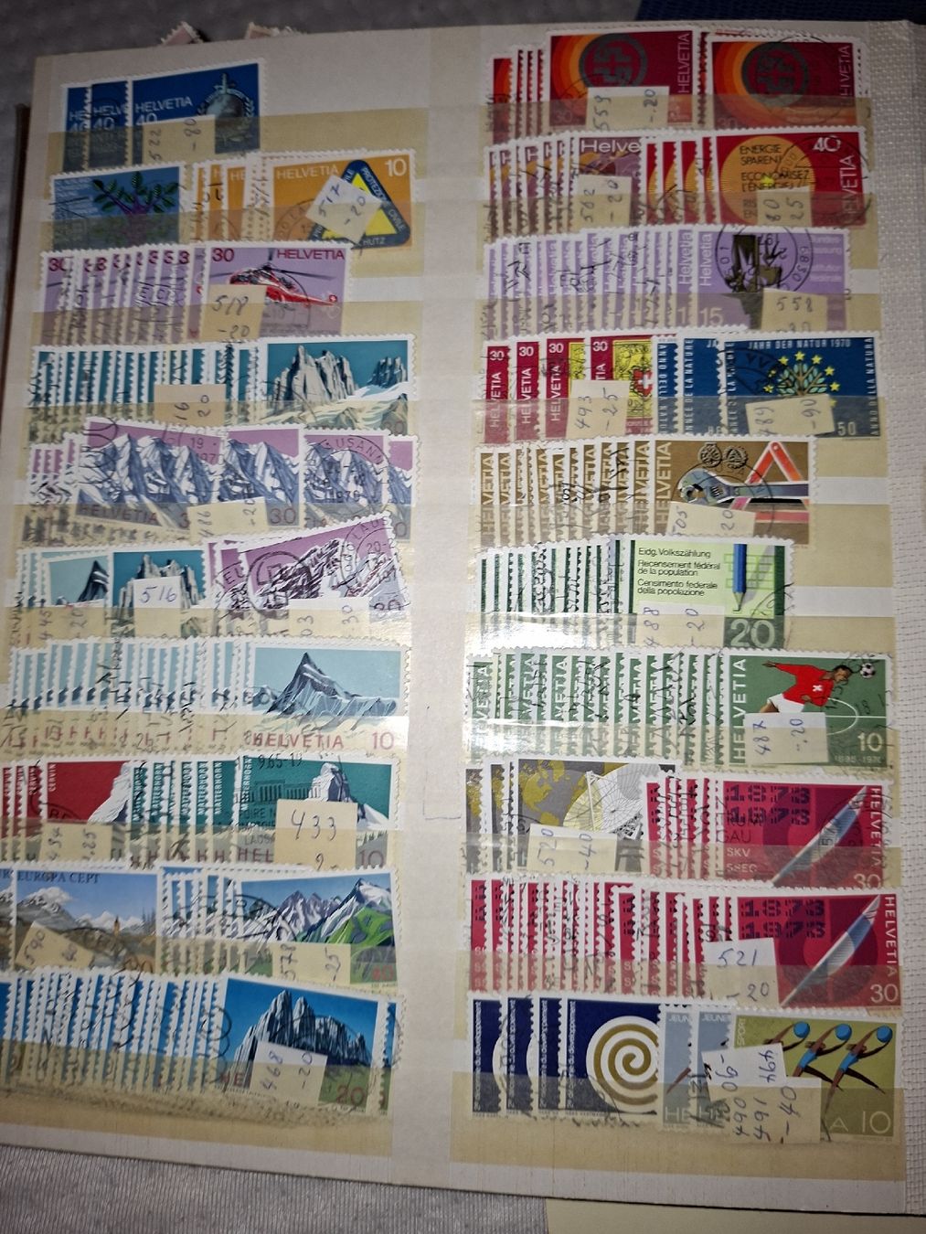 Alle Briefmarken: Dublettensammlung Schweiz div.  – Gebraucht aus Balgach von SIMEON27 6