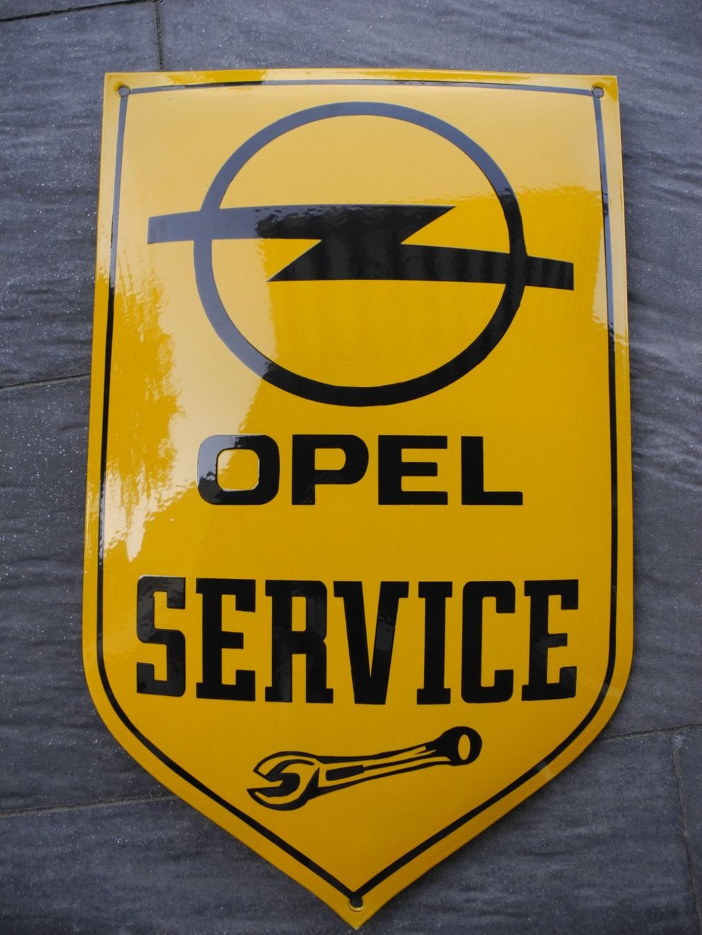 Schilder: Grosses Opel Emailschild – Neu (gemäss Beschreibung) aus Reinach AG von Huckleberrysix