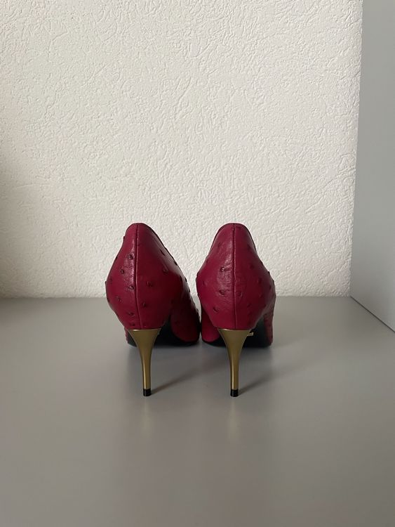 Gucci Garden Escarpins en cuir d'autruche, T Neuf! (Neu und