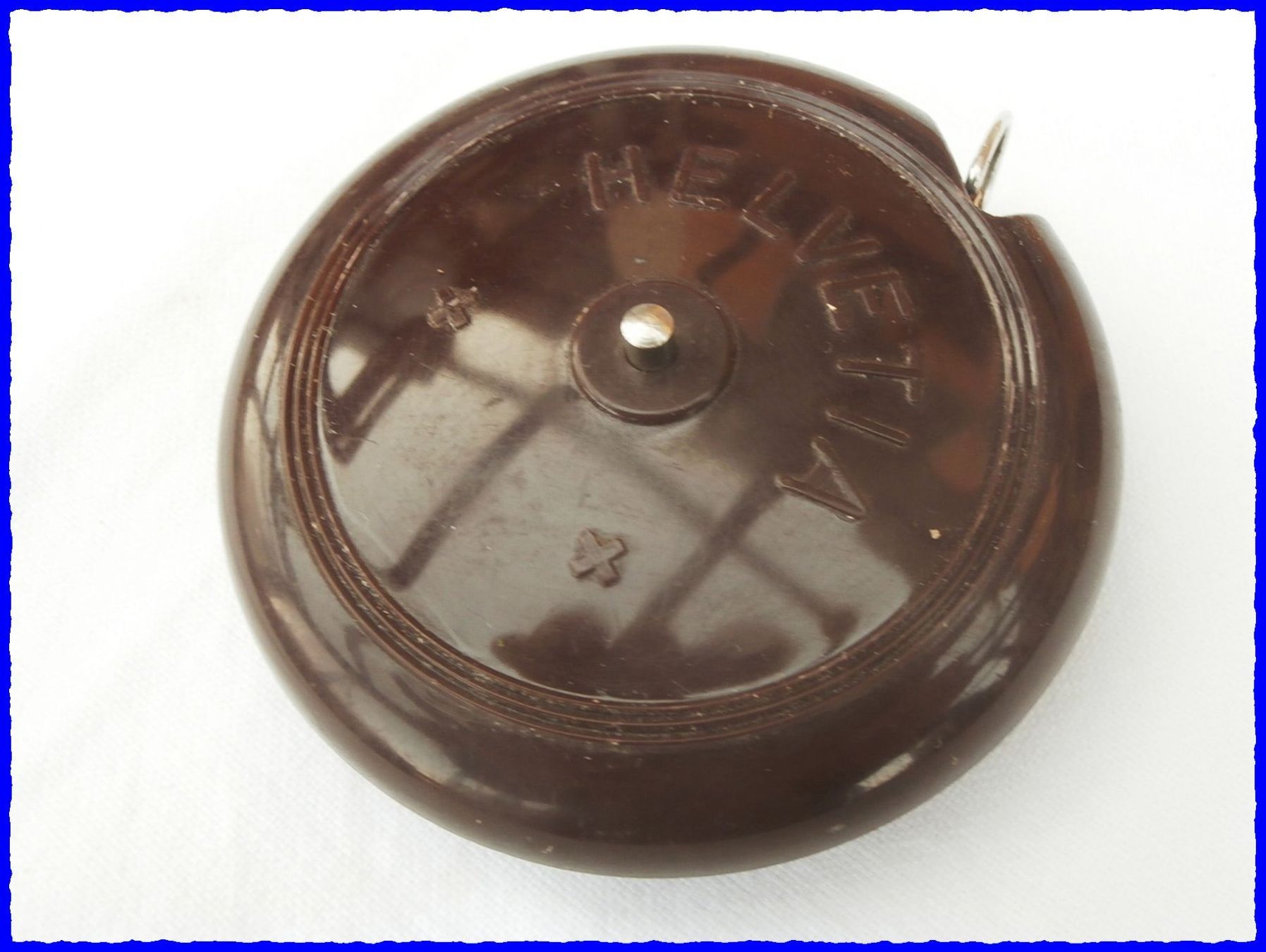Messen: Antikes Massband "HELVETIA" - Bakelit - Rollmeter - 2.5m – Gebraucht aus Worblaufen von Re_mo81