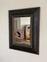 Eleganter Designer Spiegel Holz / Kupfer patiniert 88x109cm