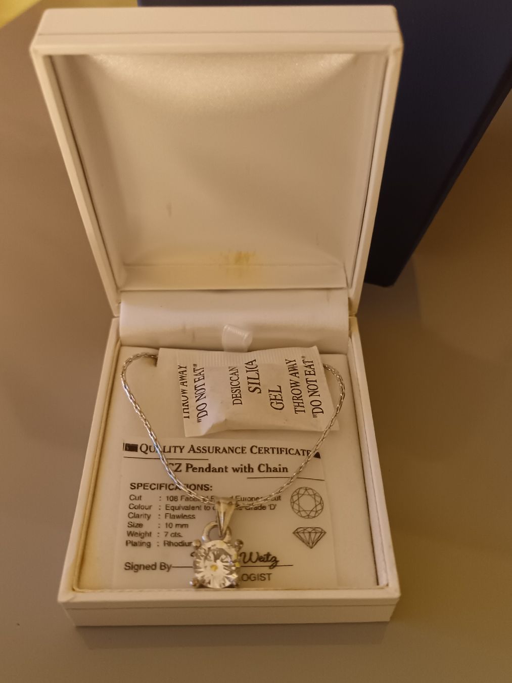 Catenine: Rhodium Halskette mit Diamond – Nuovo (secondo la descrizione) da Frümsen venduto da Swissline90 2