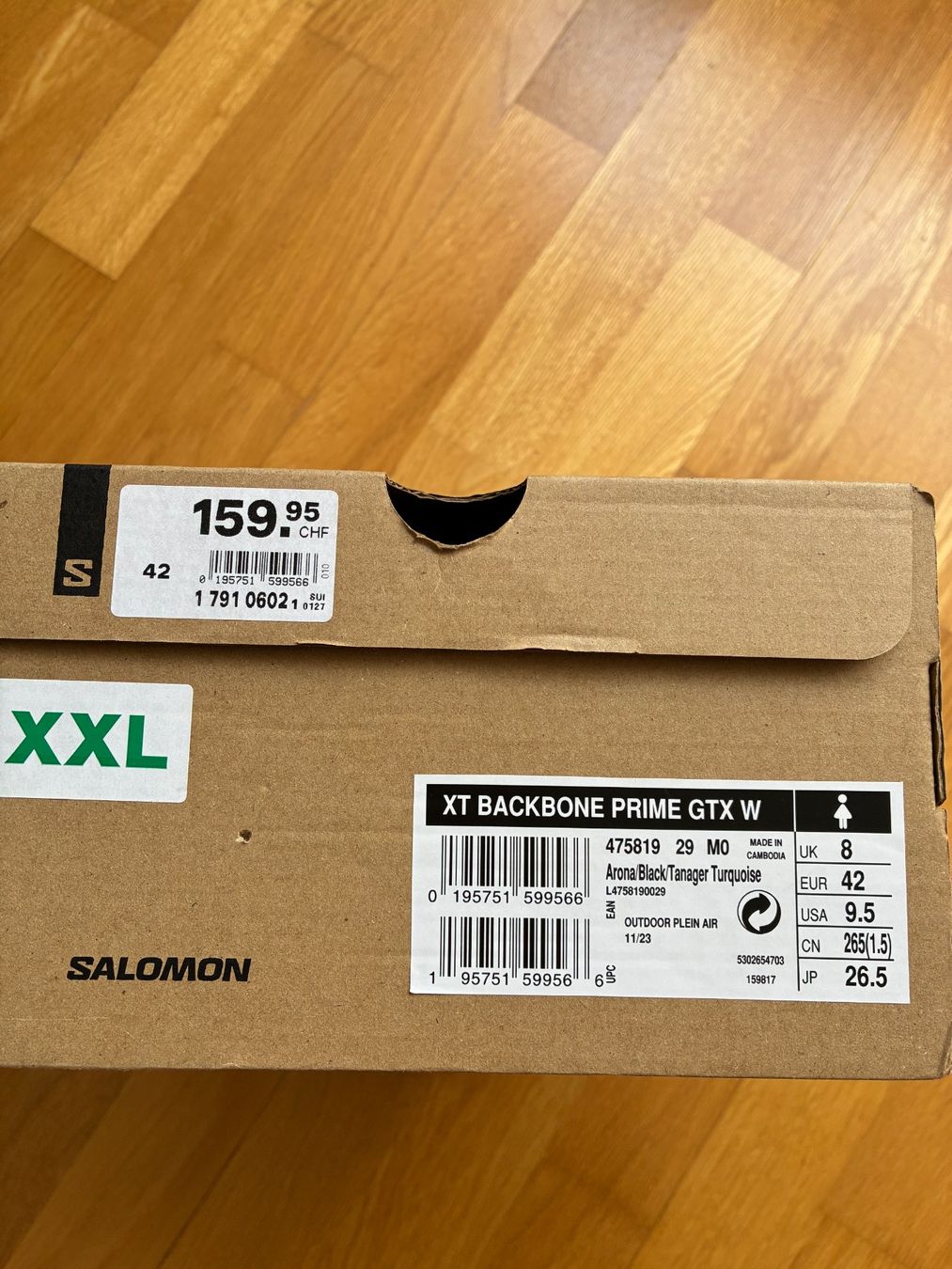 Salomon Scarpe da uomo: Salomon XT Backbone Prime GTX Wanderschuhe - Gr. 42 – Usato da Bern venduto da AliPan 5