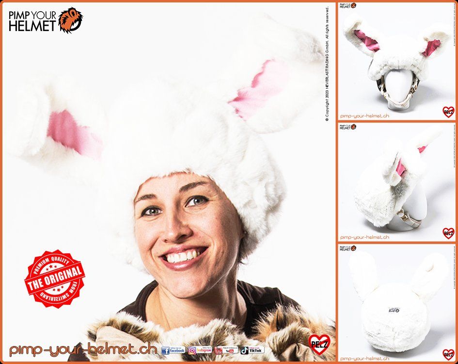 Helme: Helmüberzug "Schneehase" für Erwachsene – Neu und originalverpackt aus Uster von NEVERLASTTRADING
