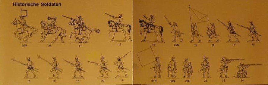 Figuren: Auswahl diverse Zinnformen "Prince August" – Gebraucht aus Wettingen von huitzilopostli 9