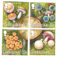 Briefmarken "Pilze". Gibraltar.