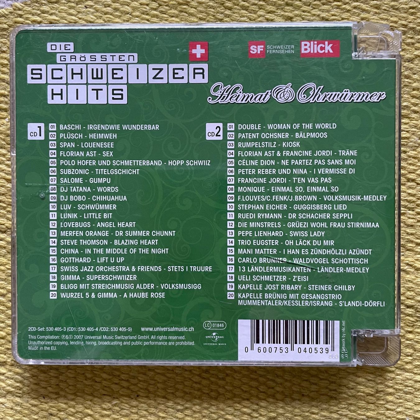CD: DIE GRÖSSTEN SCHWEIZER HITS-2CD HEIMAT&OHRWÜRMER – Usato da Rorschacherberg venduto da CD-Roli 1