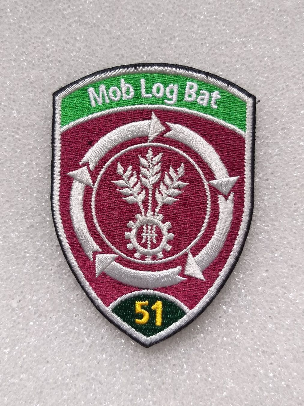 Placchette & Badge: Verbandsabzeichen Mob Log Bat 51 Kp 1 – Usato da Bauma venduto da SwissMilitaria