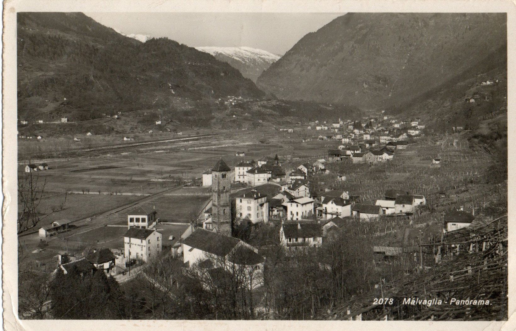 Cartoline postali: Malvaglia - Panorama – Usato da Melano venduto da pisonsdro