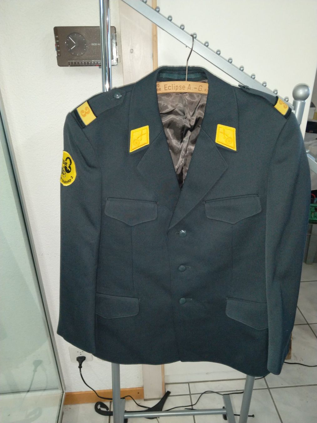 Schweizer Armee Uniformi: Uniformjacke Radfahrer – Usato da Schüpfheim venduto da Mg6170