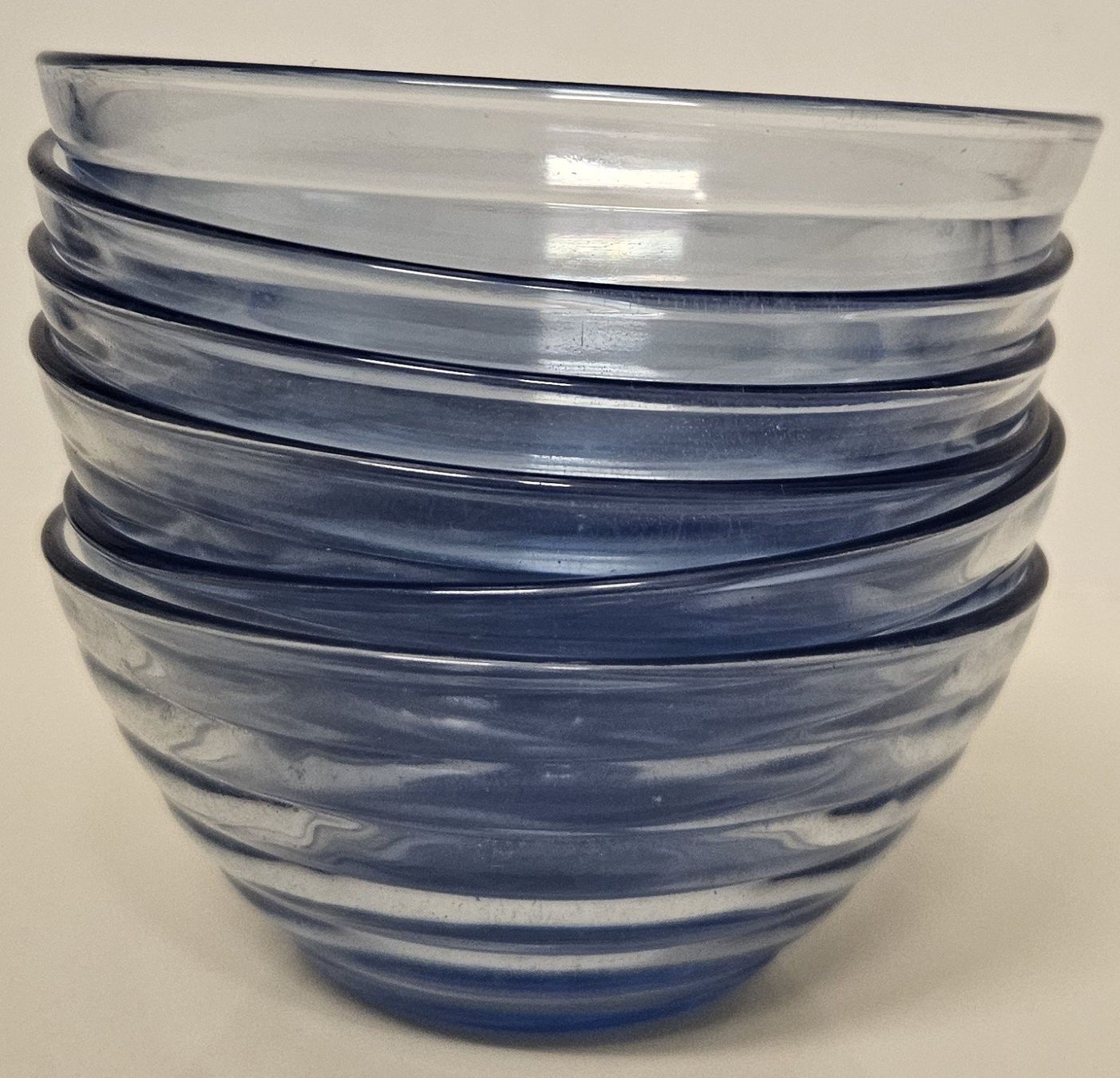 Ciotole: 6er Set Vintage Glas Dessertschalen, hellblau – Nuovo (secondo la descrizione) da Muttenz venduto da Gepard23
