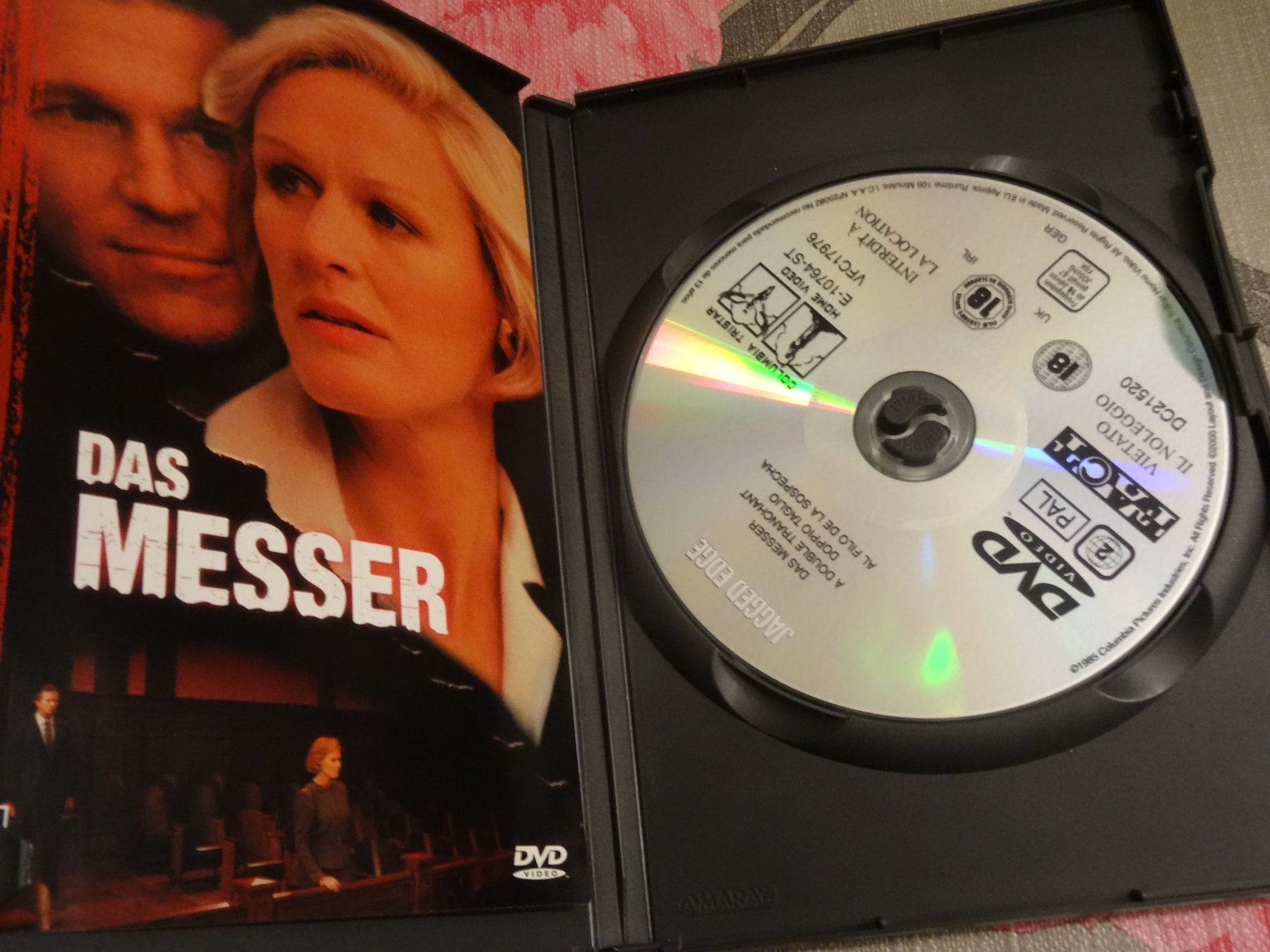 Tutti i DVDs: Das Messer -   DVD mit Glenn Close & Jeff Bridges DVD – Usato da Olten venduto da Disc-Verkauf 1