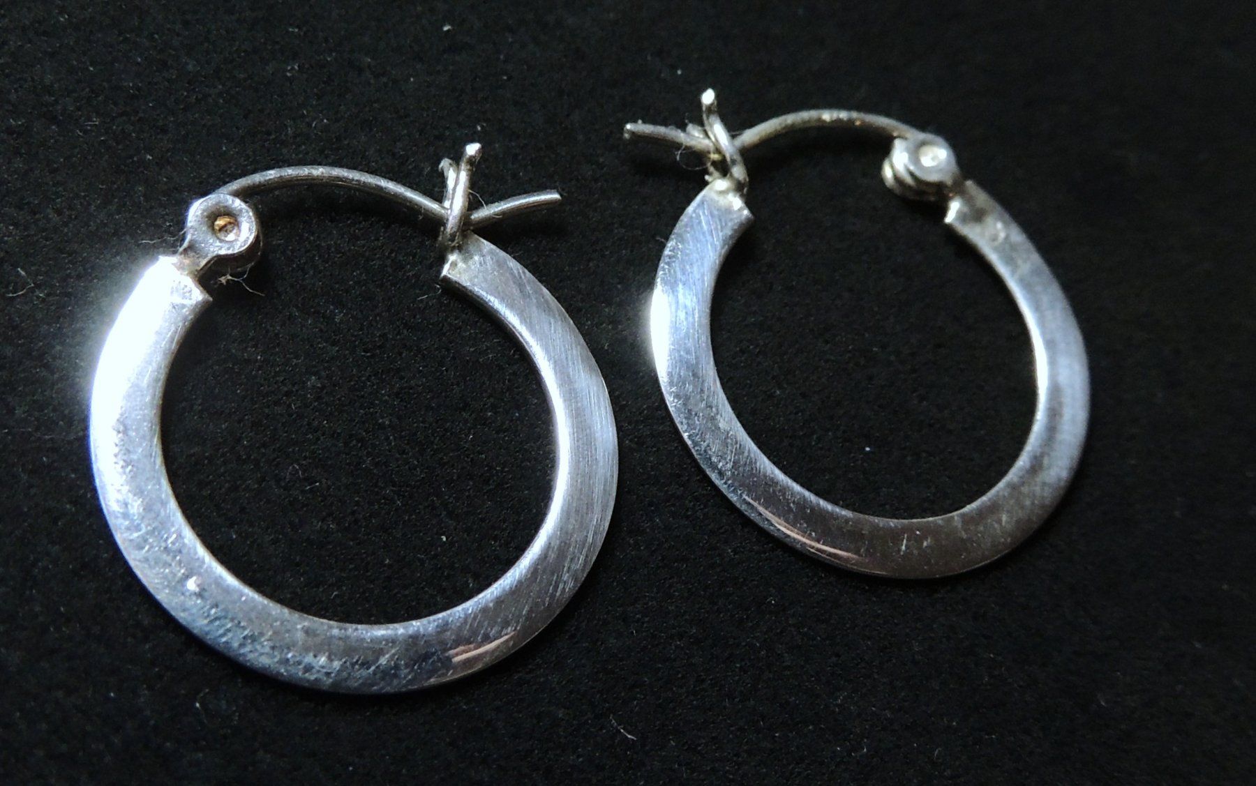Orecchini pendenti & Orecchini a lobo: Silber 925 Creolen Ohrringe 20 mm – Usato da Waldenburg venduto da schaller707 1