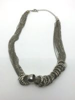 Halskette mit Ringen, Halsband  Kettenlänge:  47-54cm
