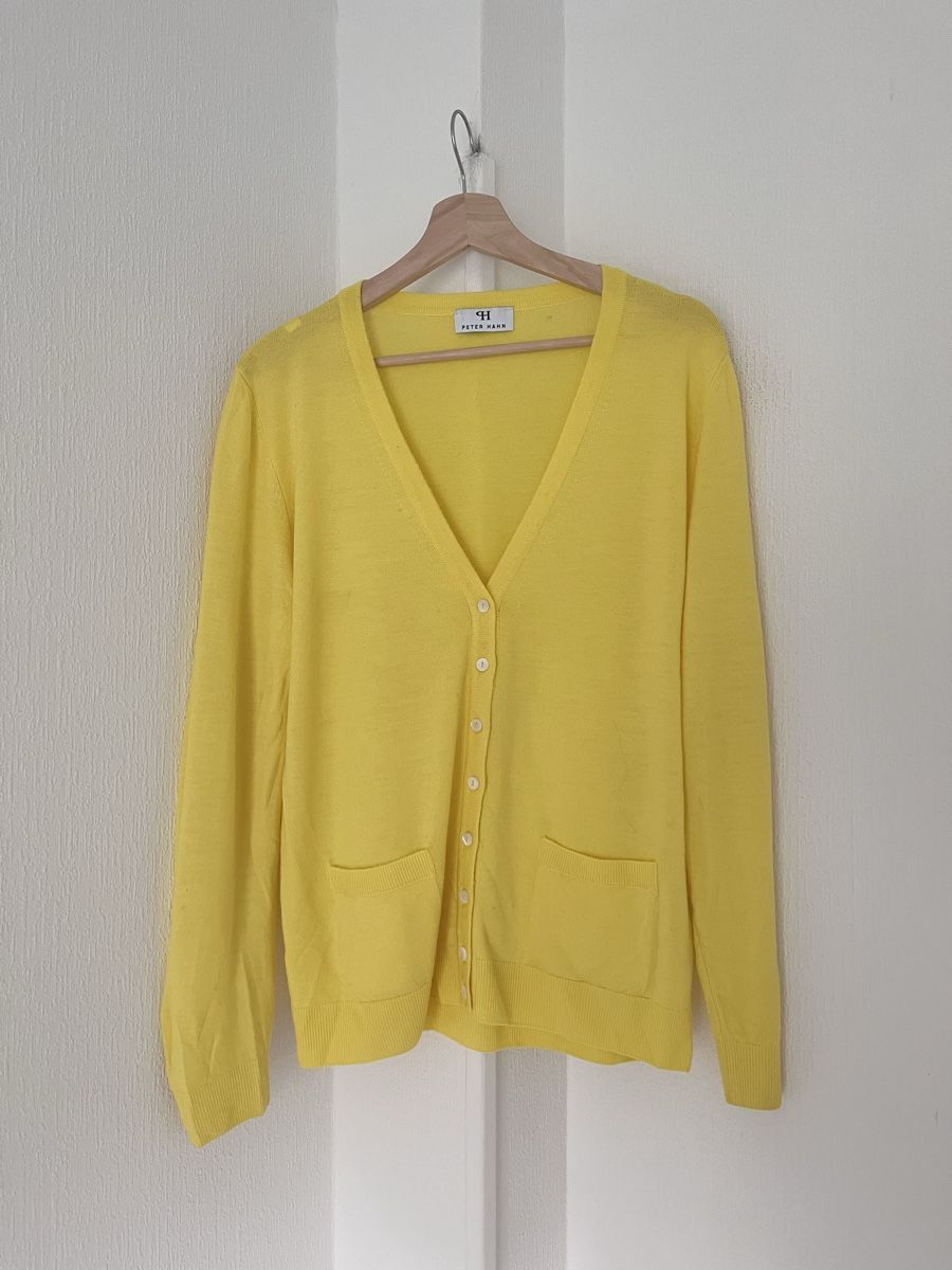 Peter Hahn Maglioni & Felpe: Cardigan Peter Hahn yellow size 44 with spots – Usato da Lausanne venduto da Danash