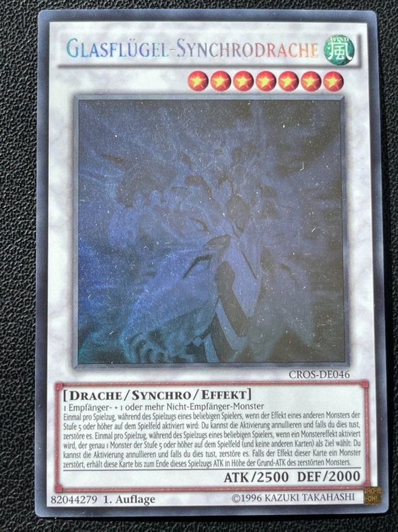 Produktbild von Kristall-Glasflügel-Synchrodrache - 1. Auflage - Ultra Rare - LED8