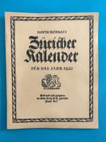 Bürkli’s ZÜRICHER KALENDER 1923