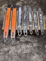 7x Stück Gebrauchte Husqvarna Schwert mit Kette,