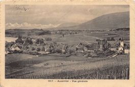 Auvernier, vue générale, circulée 1917
