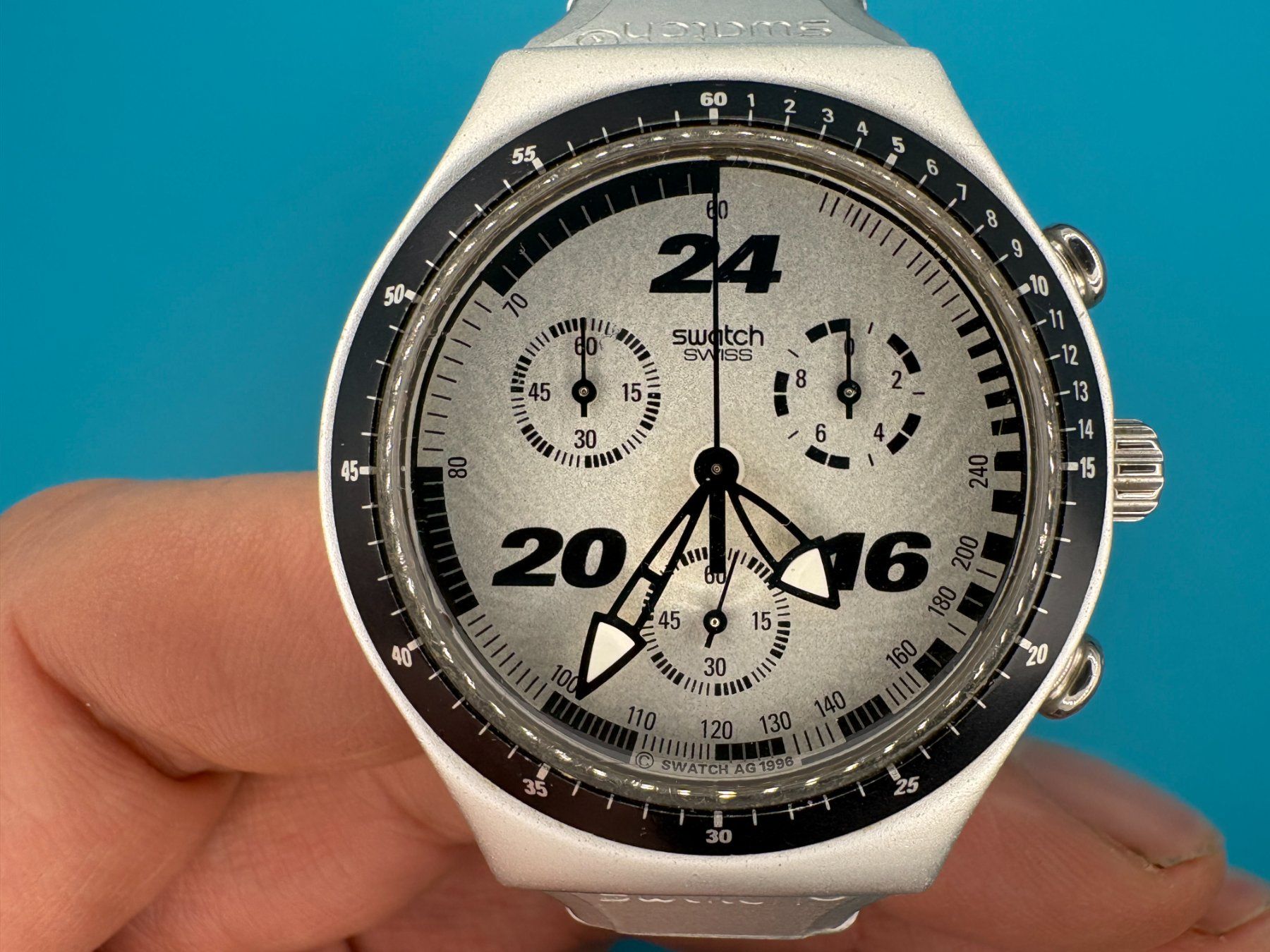 Swatch Uhren: Swatch STRAIGHT EDGE  (YCS1006) – Gebraucht aus Elgg von Jo_Naj