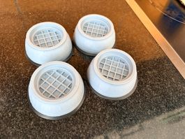 Set de 4 patins antivibrations pour lave-linge avec ventouse