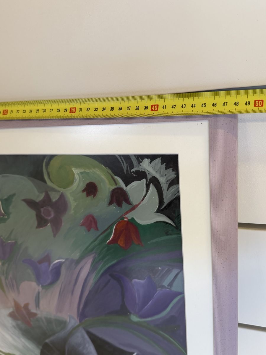 Gemälde: tableau floral abstrait excellent état – Gebraucht aus montreux von Always-Good 3