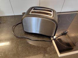 Toaster Emerio Edelstahl Schwarz mit 2 Schlitzen gebraucht
