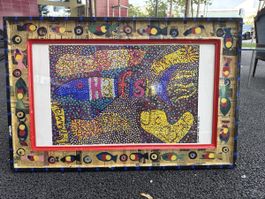 Original Kunstbild Susanne Evans 1991 Zürich  84 x55