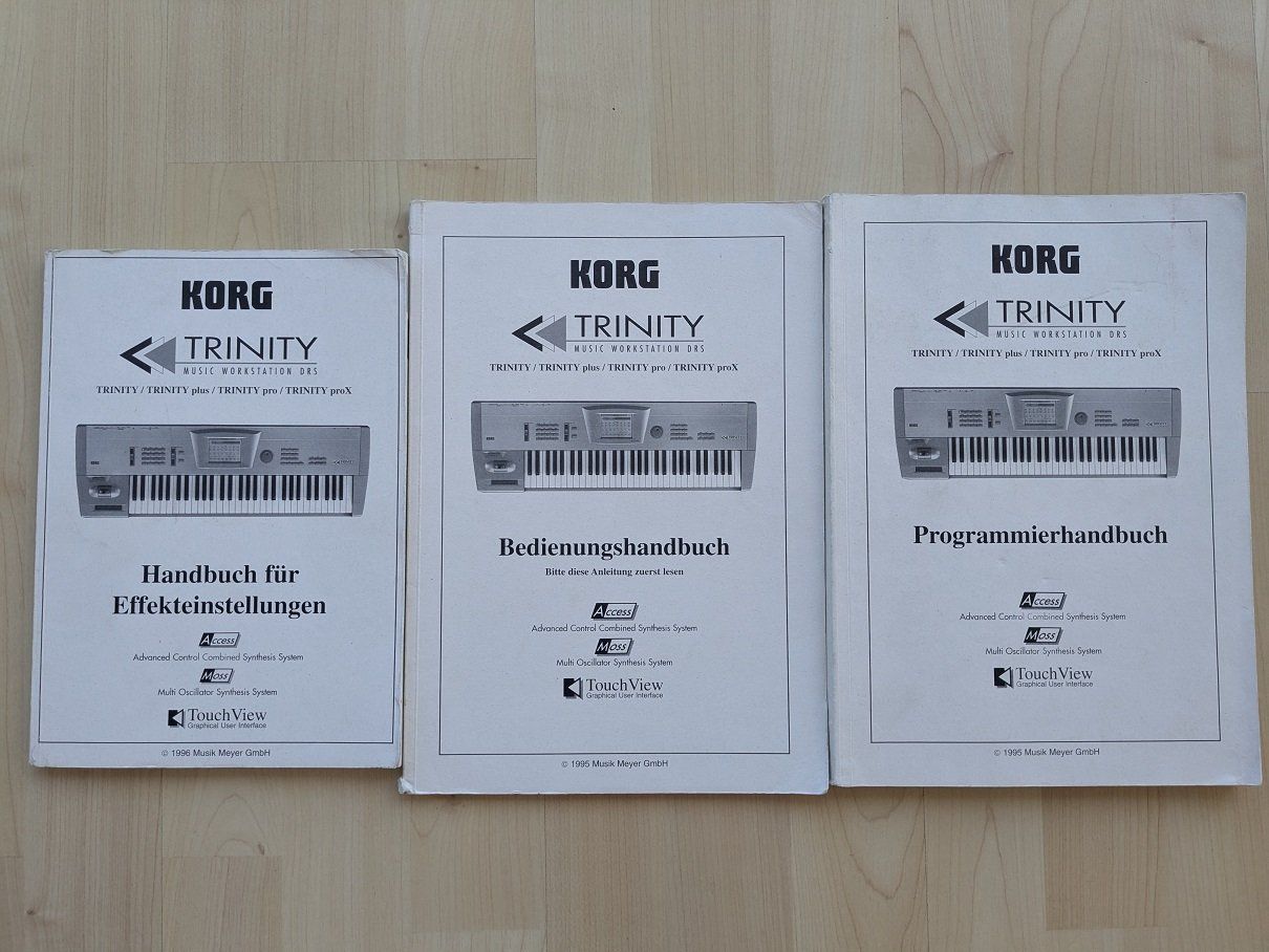 Korg Musikinstrumente: Korg Trinity Bedienungsanleitungen – Gebraucht aus Altendorf von privateclient