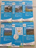 Corse : 6 cartes d'itinéraires de promenade et de randonnée