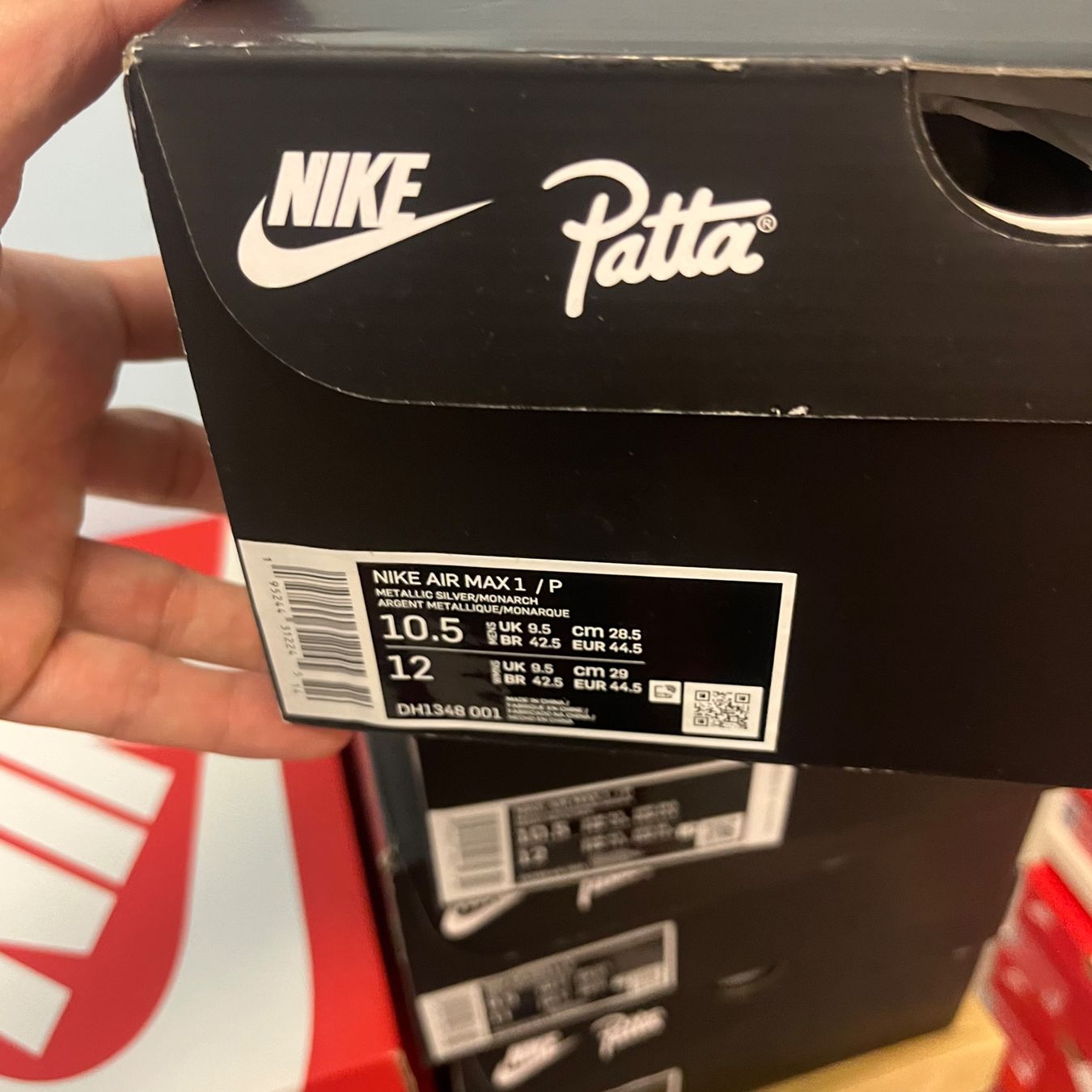 Nike Scarpe da uomo: Nike Air Max 1 Patta Monarch – Nuovo (secondo la descrizione) da Winterthur venduto da LaBodega 1