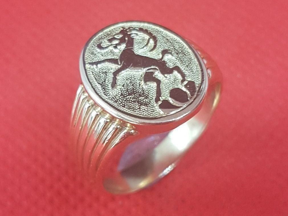 Anelli: Steinbock 750 Gold - Ring 18 Karat Gold – Nuovo (secondo la descrizione) da Unterägeri venduto da Altgoldschmuck