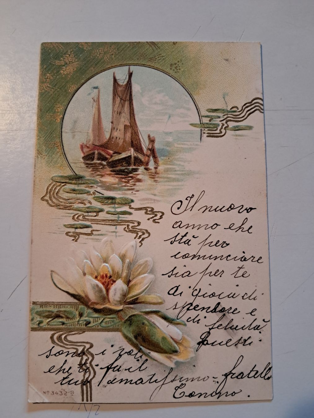 Cartoline postali: auguri di buon anno – Usato da Gorduno venduto da ema_7yhp