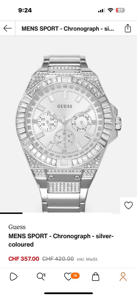 Guess Orologi: Guess Uhr – Nuovo e nell'imballaggio originale da Visp venduto da locosshop 1