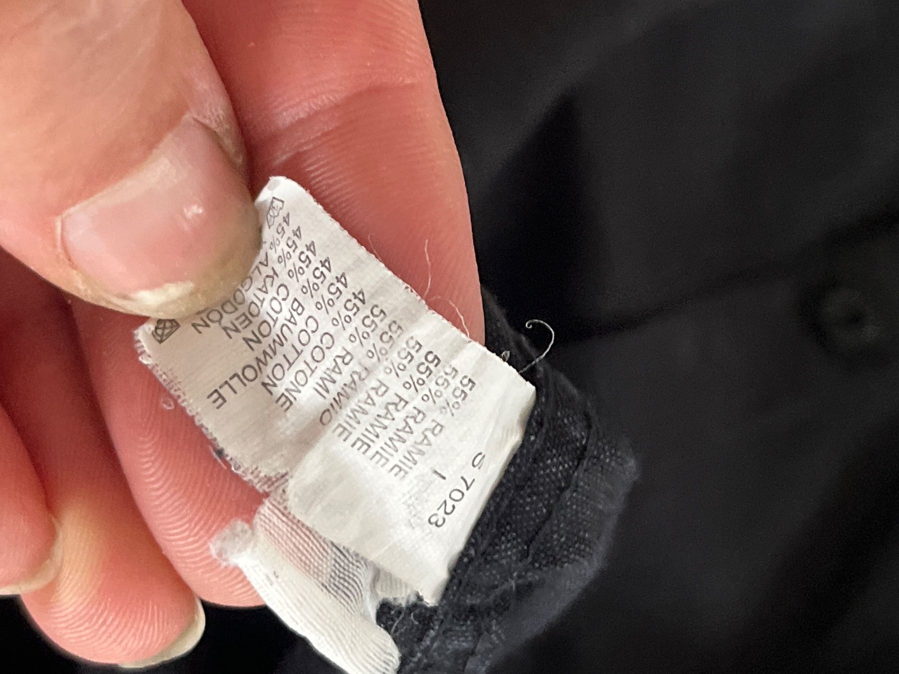 T-shirt: Herren Hemd Schwarz Grösse L – Difettoso da Chiasso venduto da AzenYa 3