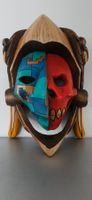 Adler Azteken Krieger Maske Mexico Schnitzerei Kunst TOP