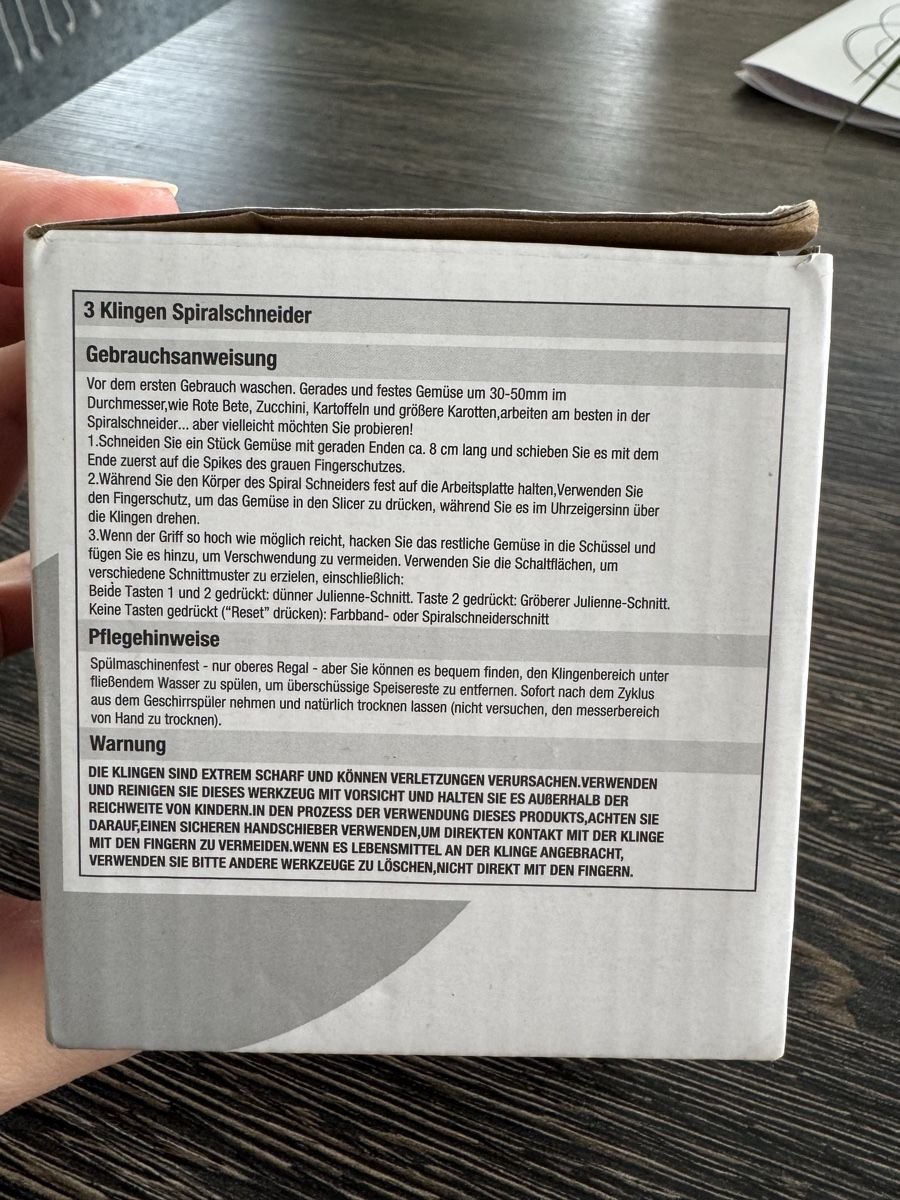 Elettrodomestici da cucina: Vegetables 3 klingen spiralschneider – Nuovo (secondo la descrizione) da Zürich venduto da lui_ns5h 1