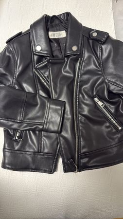 Kinderlederjacke von H&M, Grösse 116, Top!