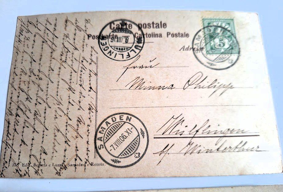 Cartes postales: 2 AK Graubünden St. Moritz u. Albulabahn 1906 – D'occasion à Alpnach Dorf par MZ001 2