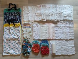 Grand lot complet de couches lavables (FLIP, Rumparooz)