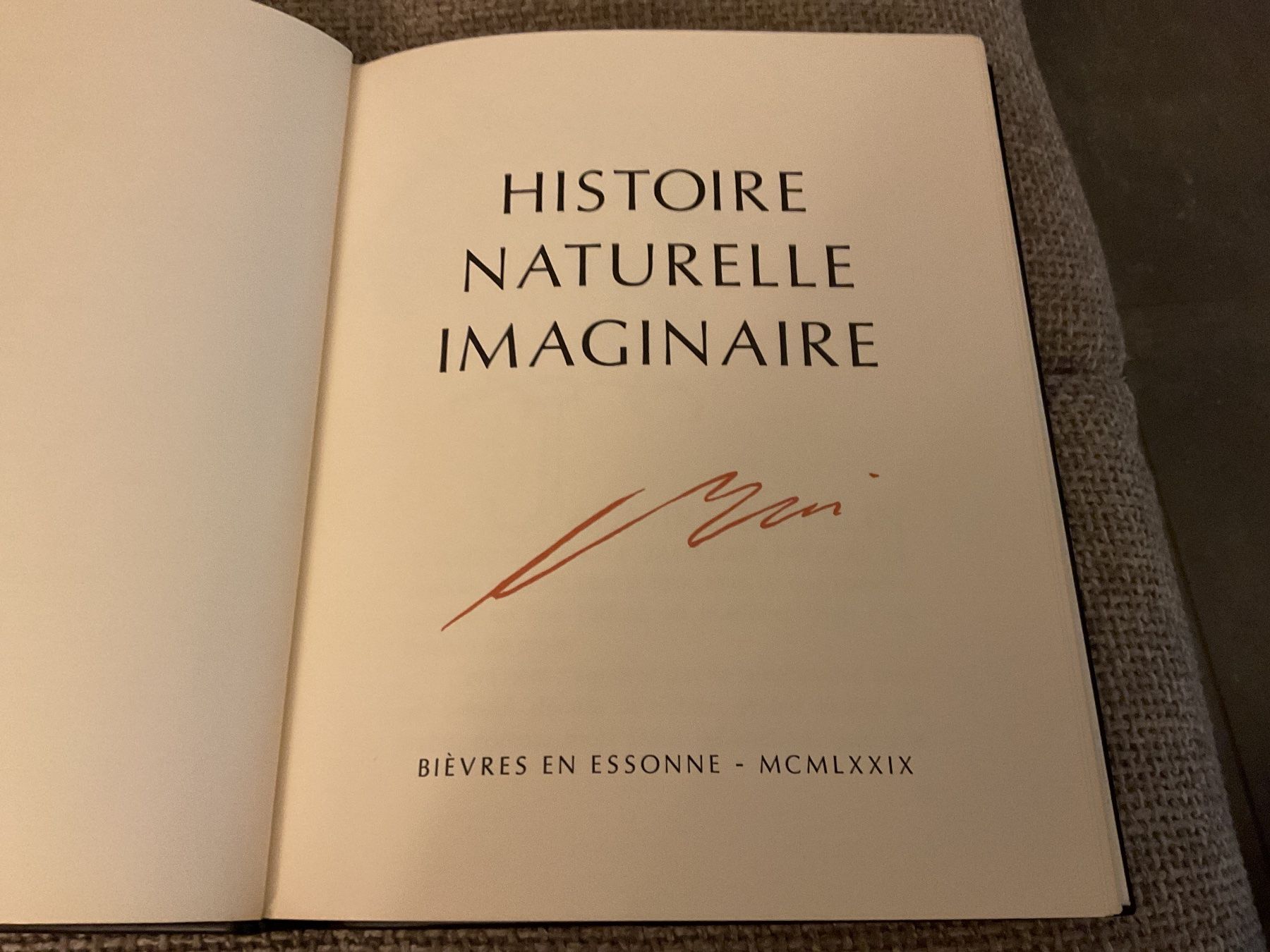Libri: HISTOIRE NATURELLE IMAGINAIRE – Nuovo (secondo la descrizione) da Gentilino venduto da besse1 3