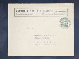 CL08 Enveloppe + Timbre Suisse 1928